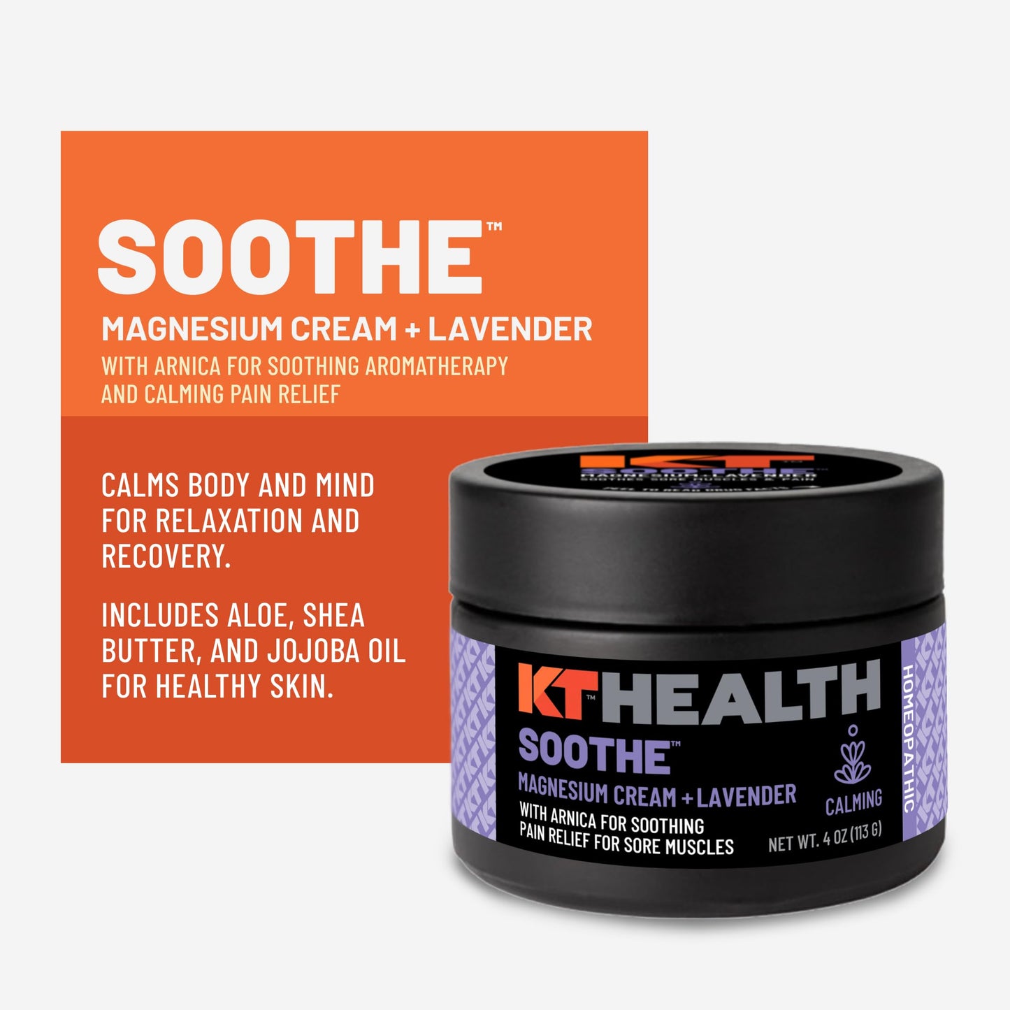 KT Health, Magnesium Cream, Soothe - Soothing Aromatherapy & Calming Pain Relief KT TapeBuy Supplements Australia
