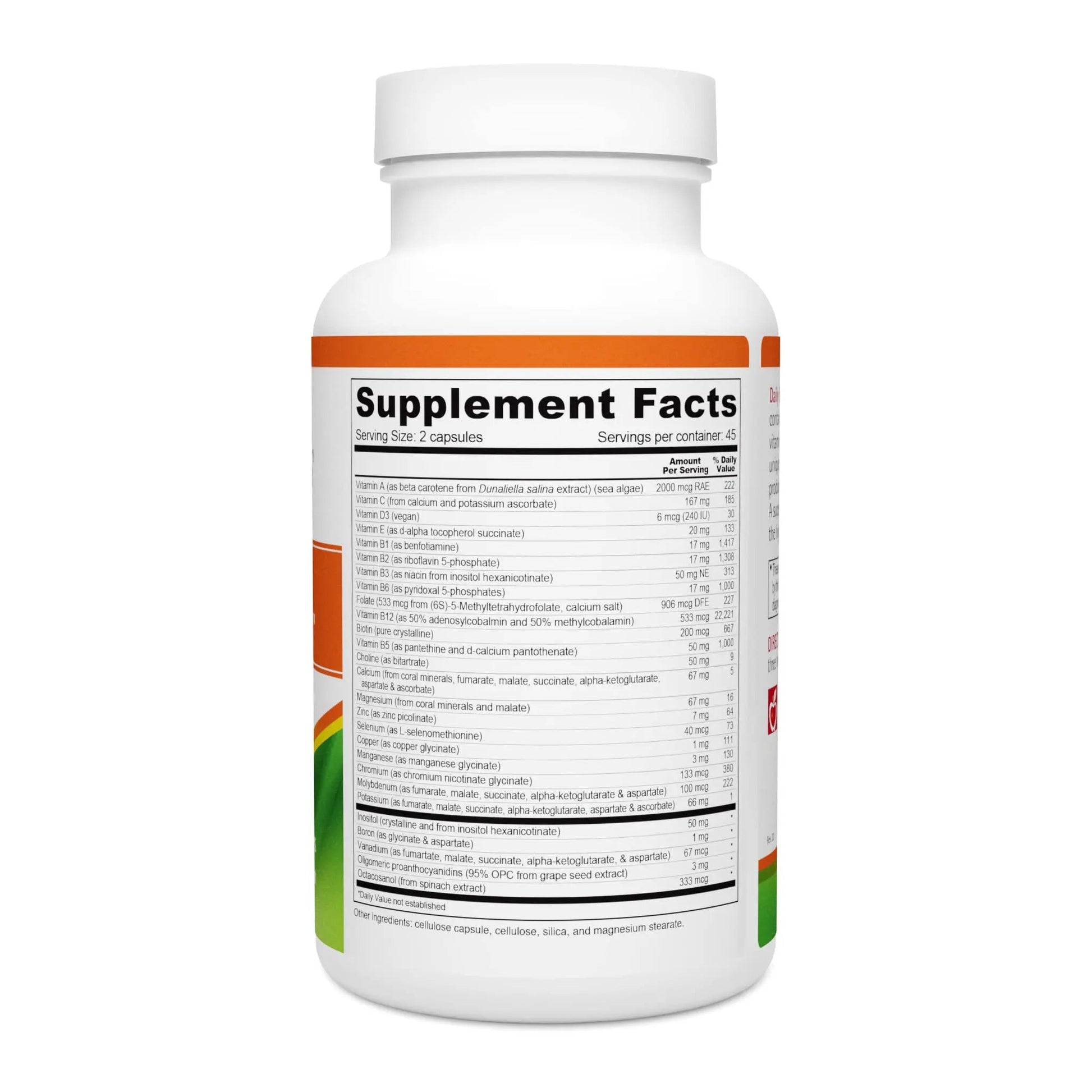 Wellness Resources Daily Energy Multiple Vitamin - 90 Capsules - Methylated Daily MTHFR Multivitamin Without Iron Wellness Resources