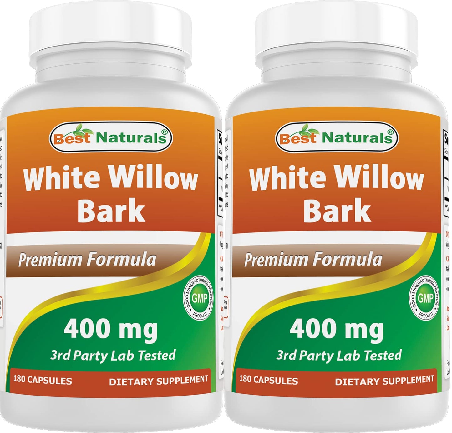 Best Naturals White Willow Bark 400 mg 180 Capsules (180 Count (Pack of 2)) Best NaturalsBuy Supplements Australia