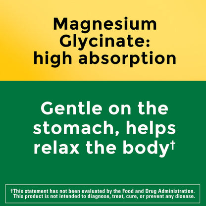 Nature Made High Absorption Magnesium Glycinate Gummies 100 mg per Serving, Muscle, Nerve, Bone and Heart Support