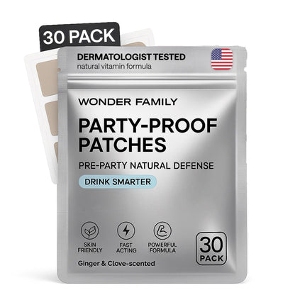 Recovery Patches for Men & Women – Grey Pack Morning Relief After Parties, Drinking & Nights Out – With B-Complex, Vitamins A C D E, Glutathione, Boswellia & Herbal Antioxidants – 30 Patches WONDER FAMILYBuy Supplements Australia