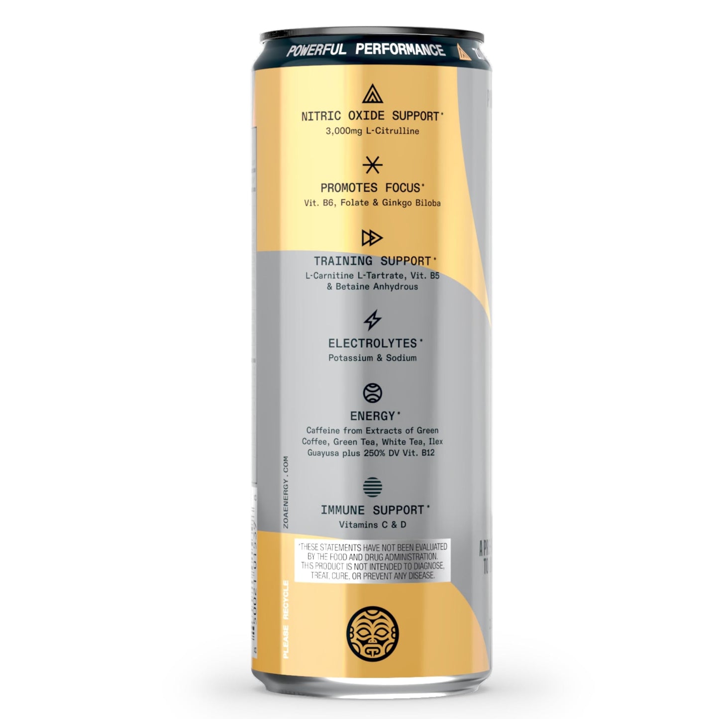 ZOA+ Pre-Workout Sugar-Free Energy Drink, Pineapple Passionfruit - Zero Sugar ZOABuy Supplements Australia
