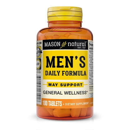 MASON NATURAL, Mens Daily Formula Equivalent to One a Day Mens Brand Tablets - 100 ea MASON NATURAL