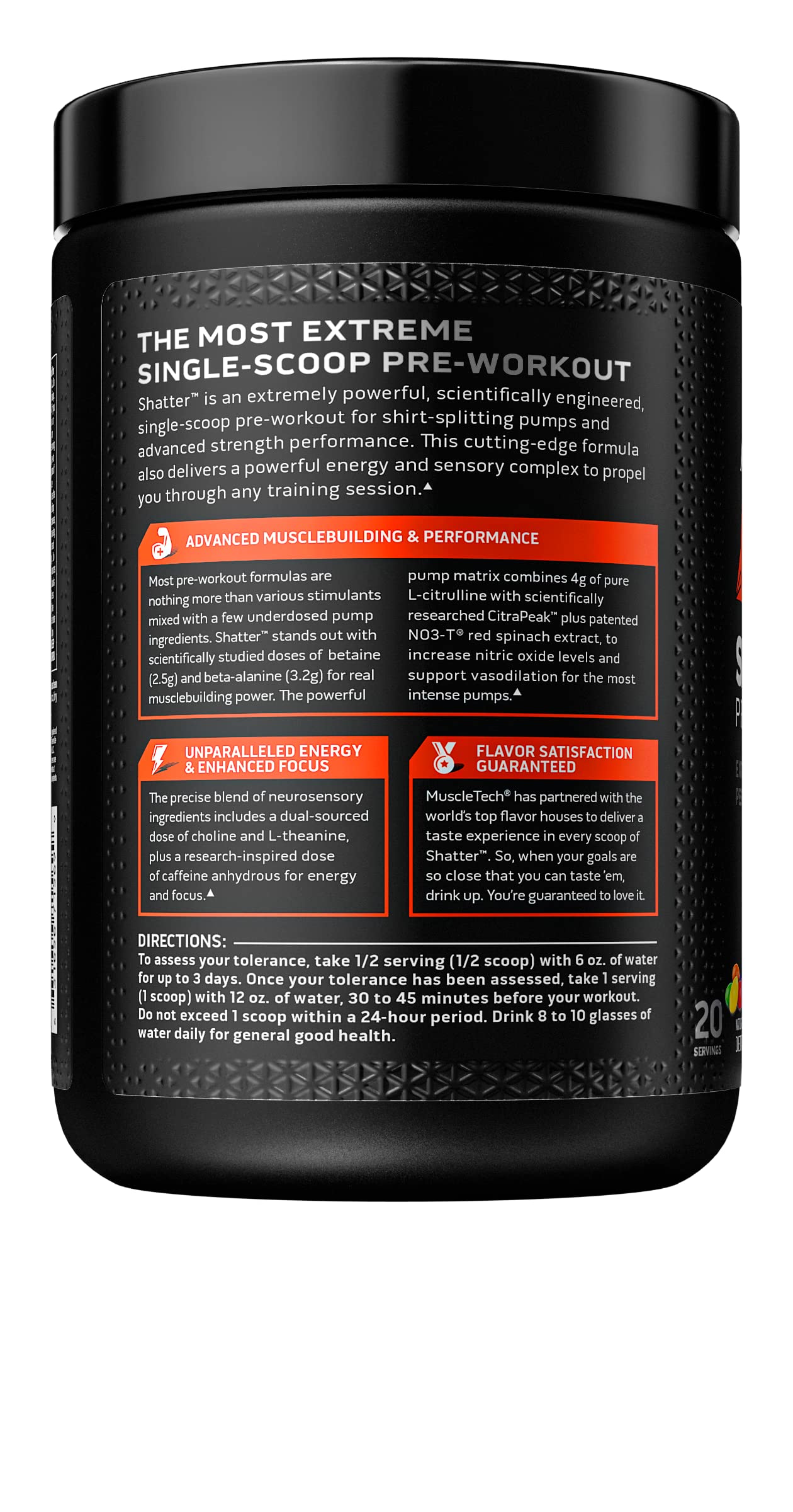 Pre Workout Powder MuscleTech Shatter Pre-Workout PreWorkout Powder MuscleTechBuy Supplements Australia