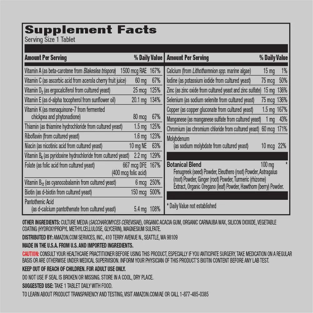 Amazon Elements Men's One Daily Multivitamin (65 Tablets) and Amazon Elements B Complex (65 Capsules) Amazon ElementsBuy Supplements Australia