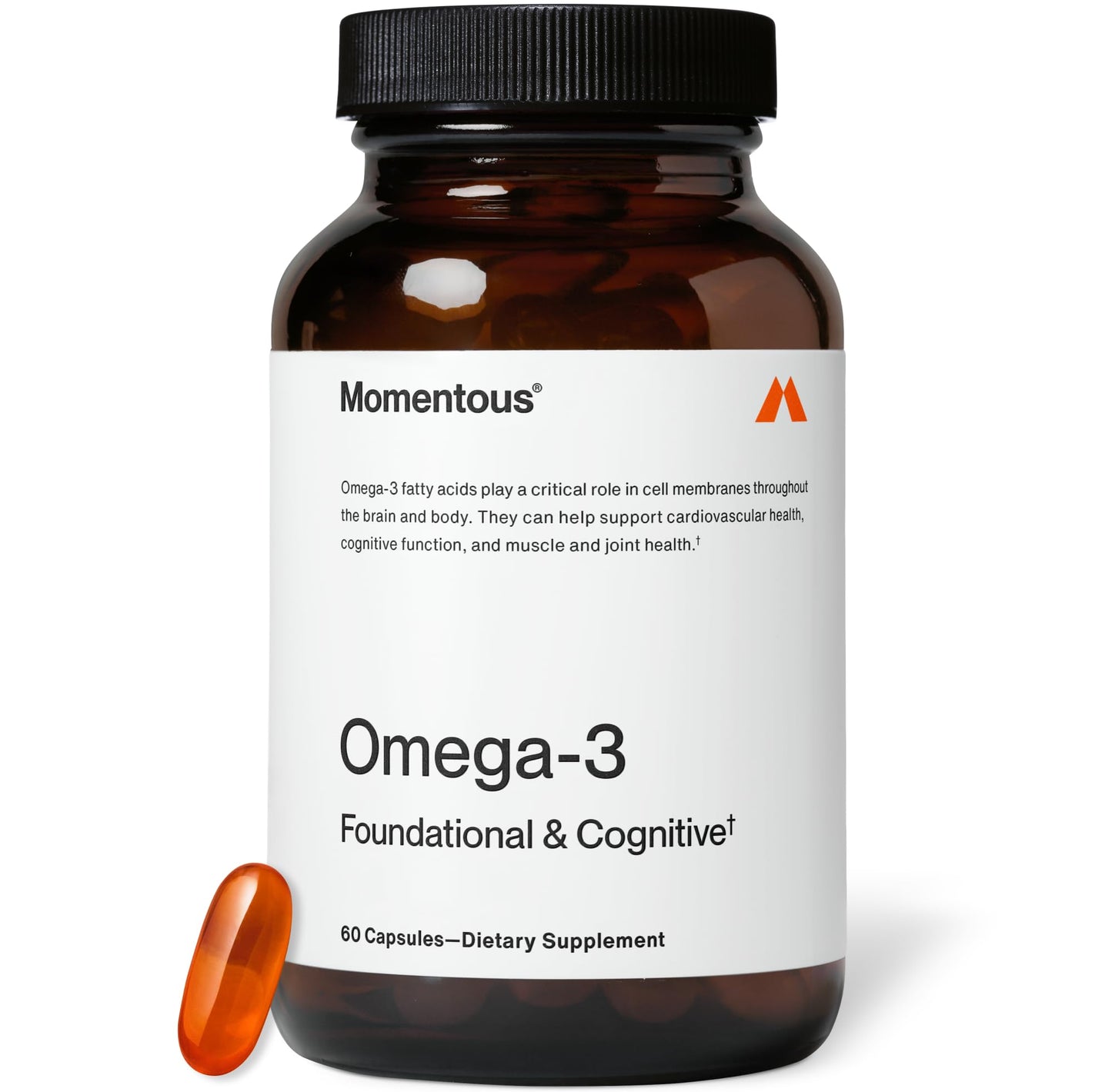 Momentous Omega-3 Fish Oil - High-Potency EPA & DHA Supplement for Men & Women - Supports Heart, Joint, & Brain Health - NSF Certified for Sport