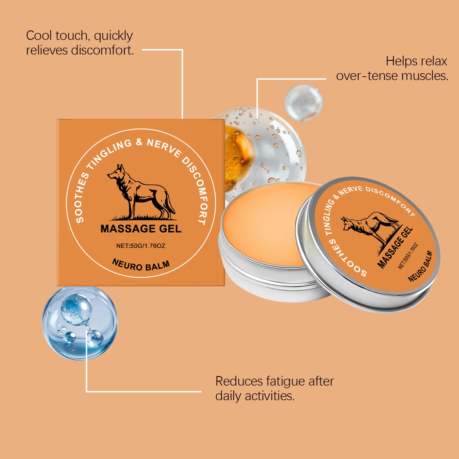 ZQDXSYN Neuro Balm, Joint & Muscle Soothing Cream, Joint Care Soothing Cream, Daily Body Care & Muscle Care (3PCS) ZQDXSYNBuy Supplements Australia