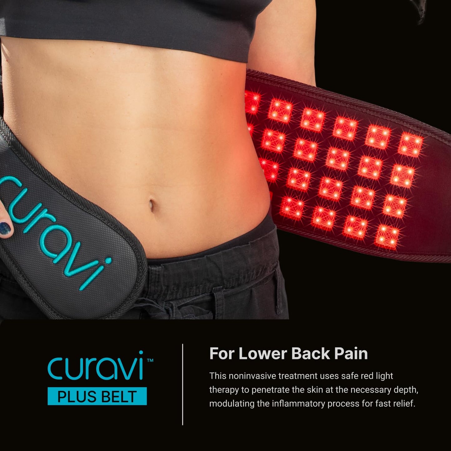 CURAVI Plus™ Wearable Red Light Therapy Belt for Lower Back Pain Relief - 160 Diodes - Safe and Effective CURAVIBuy Supplements Australia