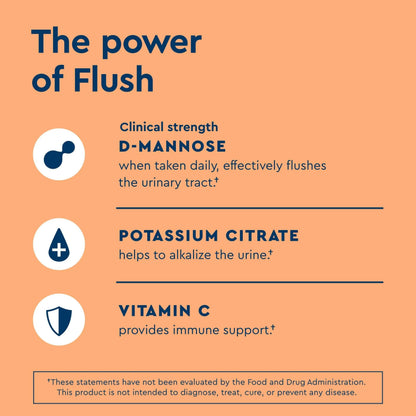 Uqora Flush (Pink Lemonade, 10 Packets) & Defend (60 Capsules) Bundle - Support Urinary Tract* with D-Mannose, Vitamin C & More - Support Bladder Health & Cleanse Biofilm* with D-Mannose & More UqoraBuy Supplements Australia