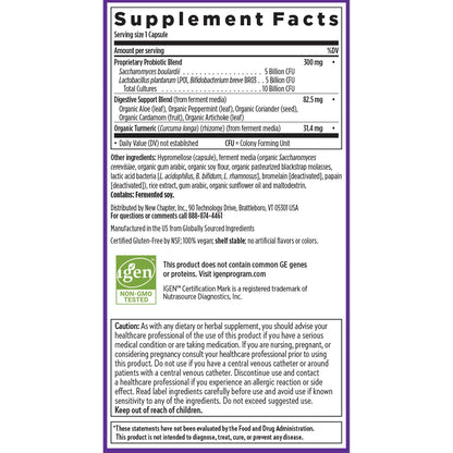 New Chapter Probiotic All-Flora - 30 ct (1 Month Supply) for Advanced Digestion New ChapterBuy Supplements Australia