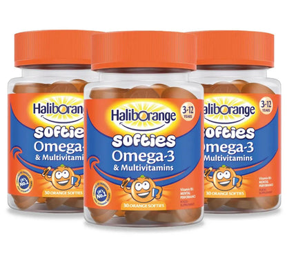 Haliborange Kids Vitamins Omega-3 and Multivitamin Orange Softies 30s HaliborangeBuy Supplements Australia