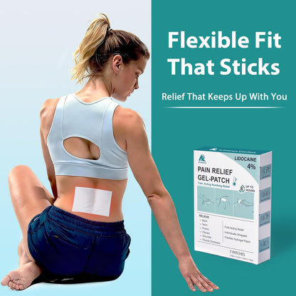 KD 4% Lidocaine Pain Relief Patches: Maximum Strength Lidocaine Patch for Back, Neck, Shoulder, Knee Pain, and Muscle Soreness – Large 3.9” x 5.5” (7 Count) KDBuy Supplements Australia
