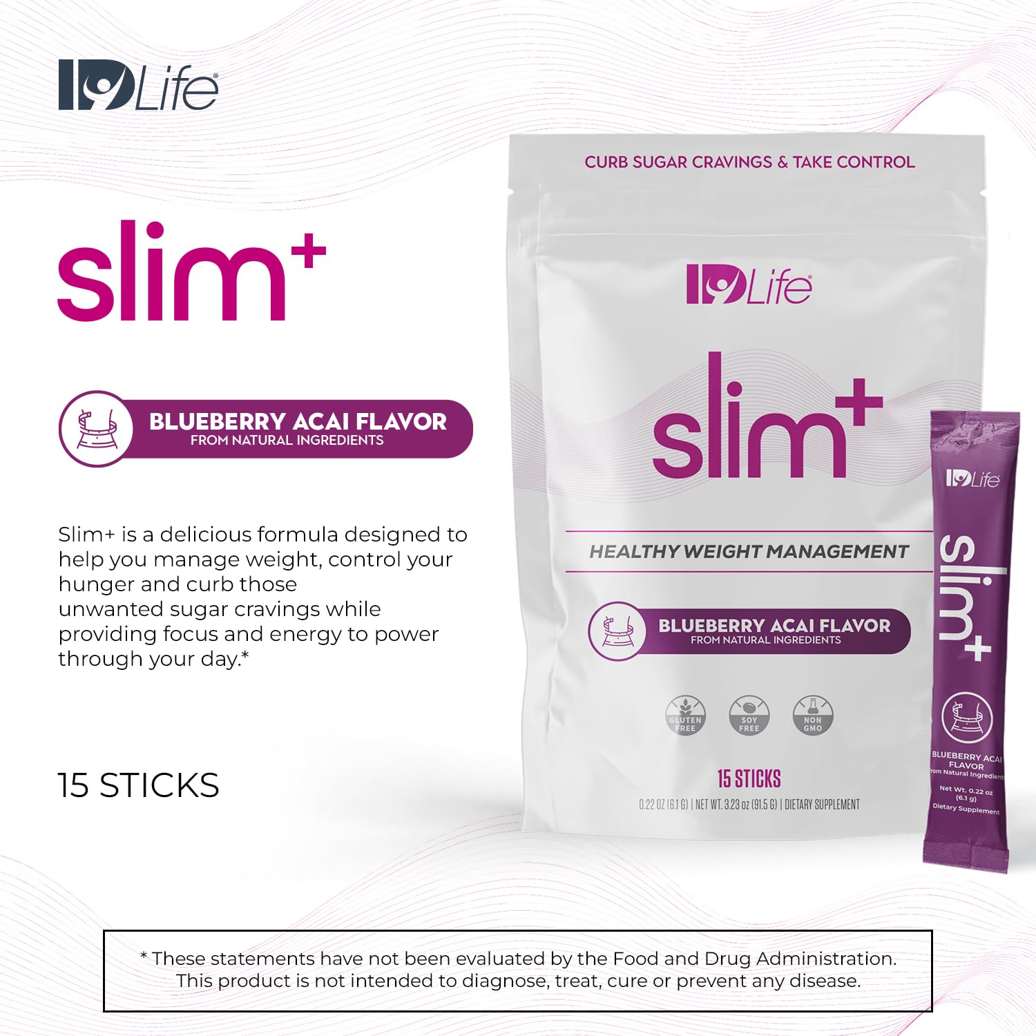 IDLife Slim+ - Weight Management Supplement - Easy to Prepare Delicious Blueberry Acai IDLifeBuy Supplements Australia