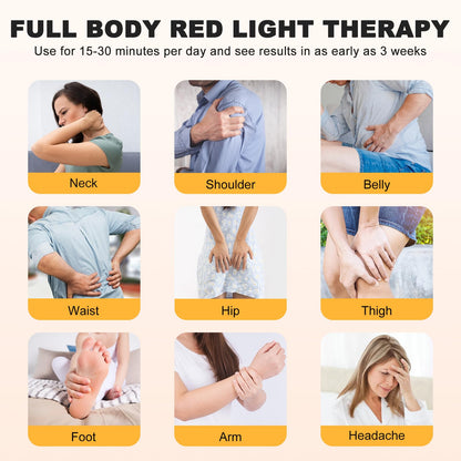 Rutollmit Red Light Therapy Mat - Experience Relaxation with 225 LEDs, 660nm Red Light RutollmitBuy Supplements Australia