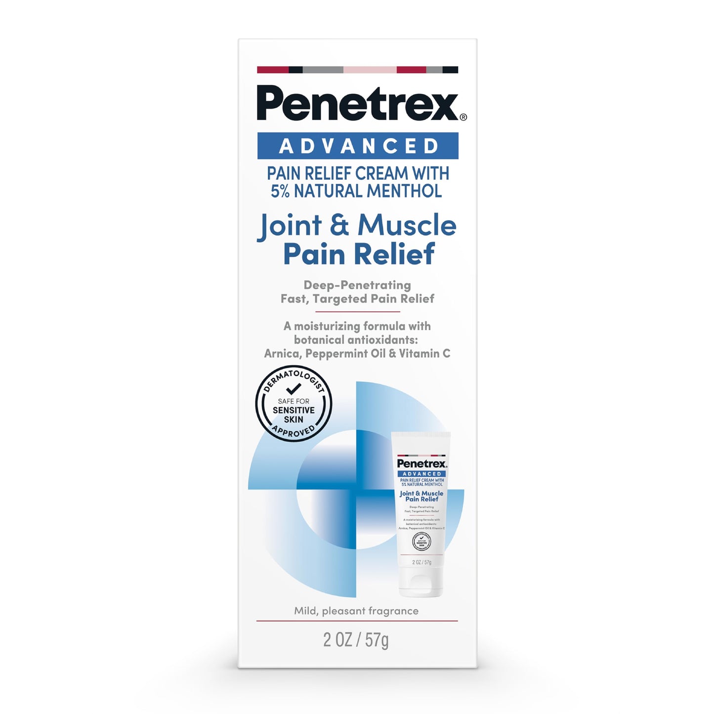 Penetrex Advanced Joint & Muscle Pain Relief Cream, 2 Oz - Natural Menthol 5% External Analgesic with A Blend of Antioxidants: Arnica, Peppermint Oil & Vitamin C PenetrexBuy Supplements Australia