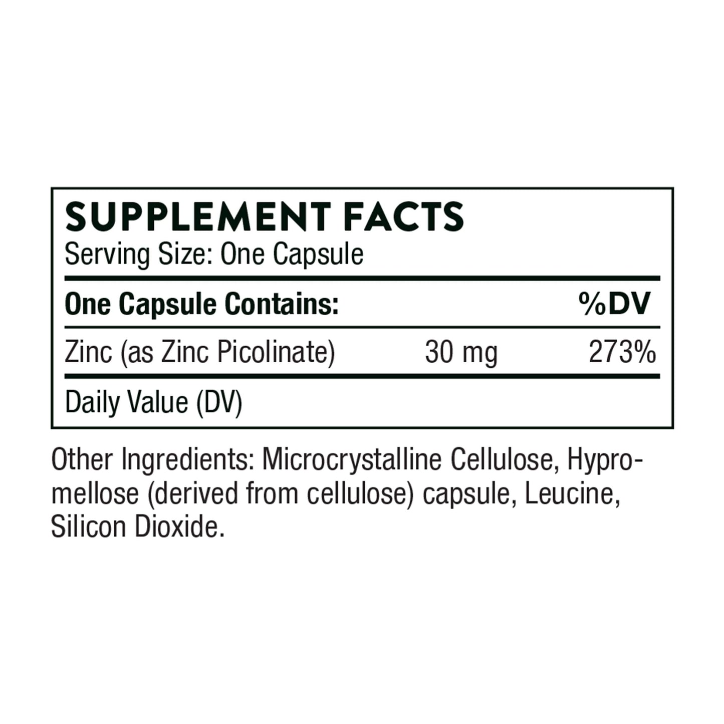Thorne Zinc Picolinate 30 mg - Well-Absorbed Zinc Supplement for Growth and Immune THORNEBuy Supplements Australia