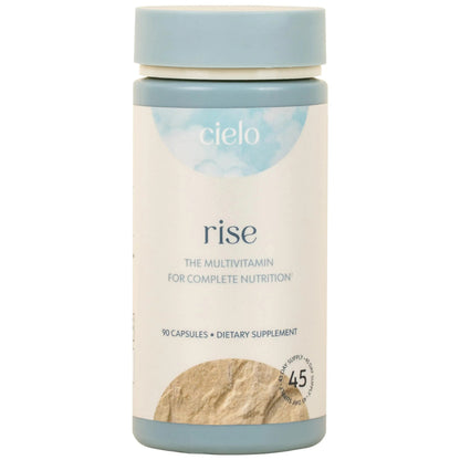 Cielo Rise Multivitamin for Women and Men - Vitamin A, C, D3, E K2, & More - Magnesium Glycinate, Citrate, and Malate for Digestive Support Cielo