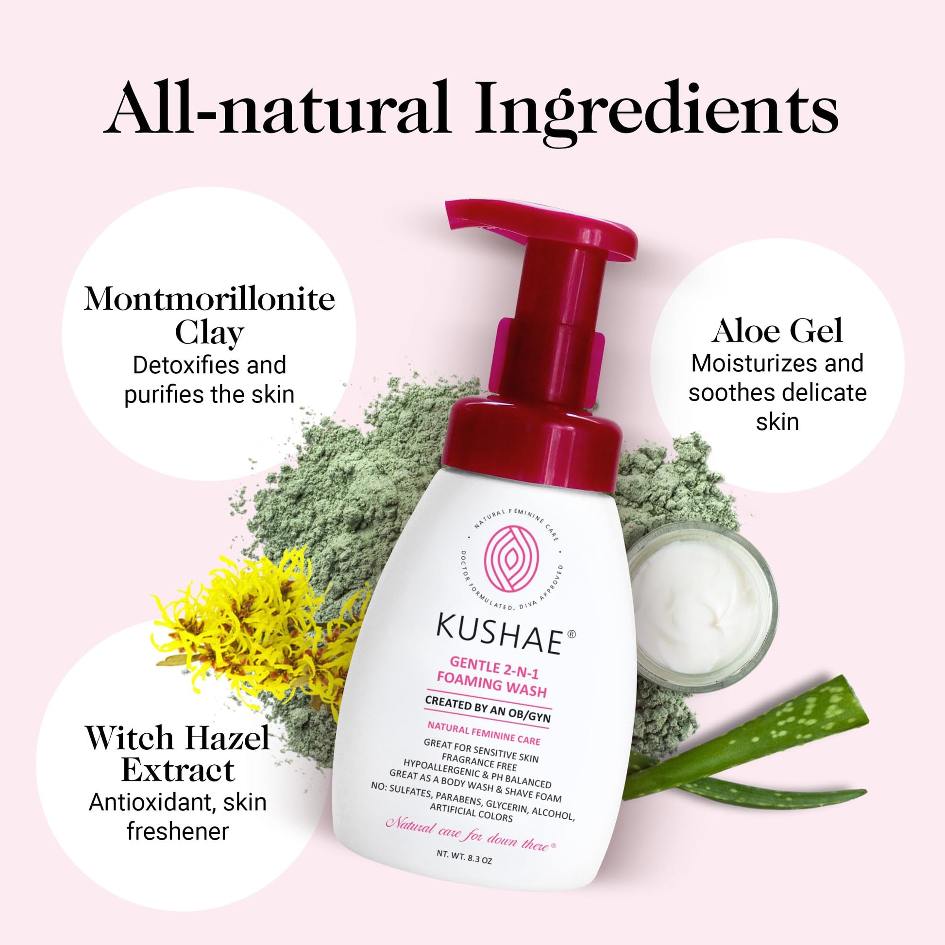Kushae Gentle 2-in-1 Foaming Wash, pH Balance Feminine Wash for Optimal Hygiene KushaeBuy Supplements Australia