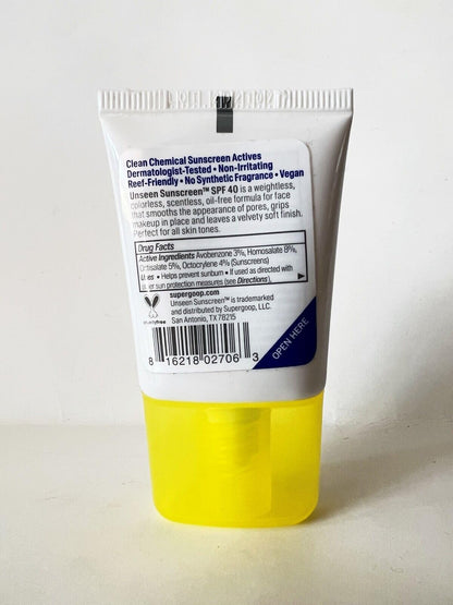 Supergoop! Unseen Sunscreen - SPF 40-0.5 fl oz - Invisible, Broad Spectrum Supergoop!Buy Supplements Australia