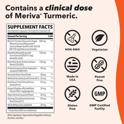 LifeSeasons Inflamma-X Joint & Tissue Support Supplement – Supports Muscle Comfort, Recovery & Flexibility – Herbal Formula with Turmeric, Bromlein, Boswellia & Protease Enzymes – 60 Capsules LifeSeasonsBuy Supplements Australia