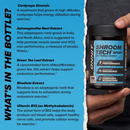 ONNIT Cognitive & Endurance Support Bundle: Alpha Brain Nootropic Capsules (90 Count) + Shroom Tech Sport Exercise Support Capsules (28 Count), IGEN Non-GMO Tested Focus, Energy & Endurance, 2 Pack ONNITBuy Supplements Australia