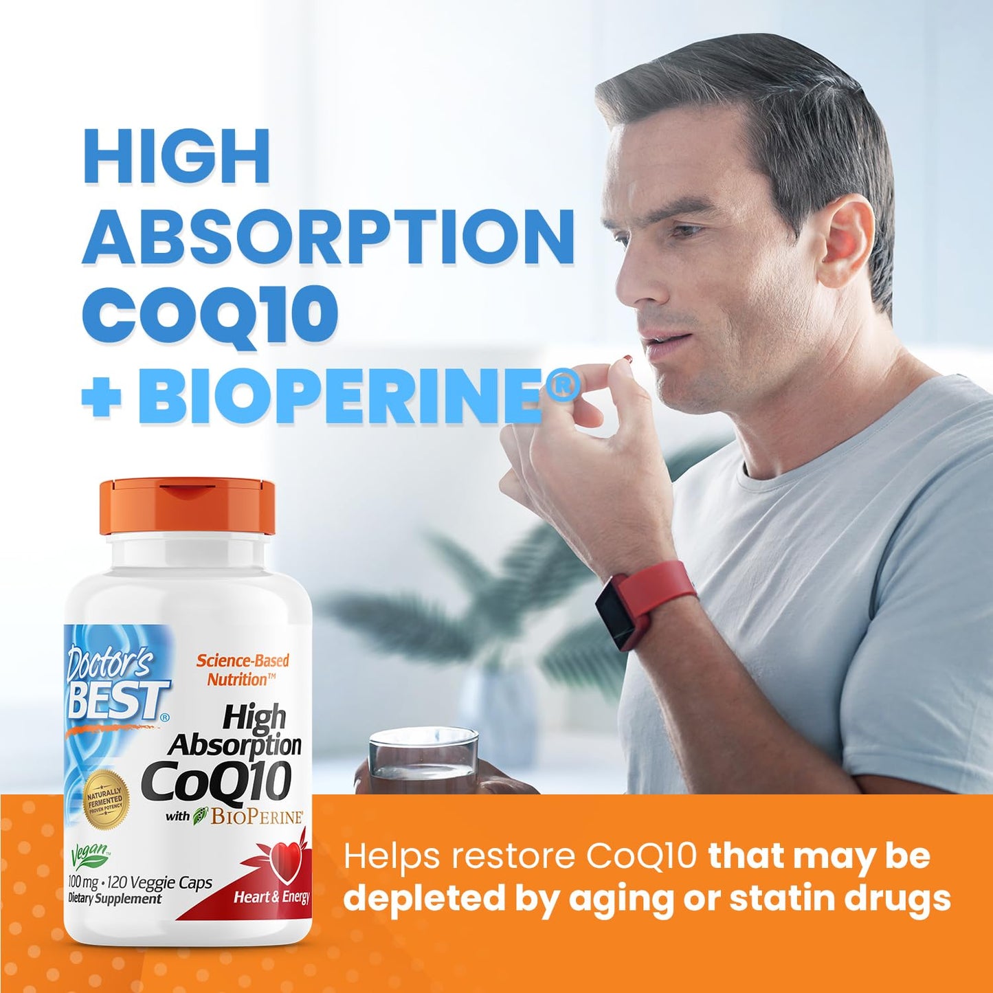 Doctor's Best High Absorption CoQ10 with Bioperine, Heart Health & Energy Production Doctor's BESTBuy Supplements Australia