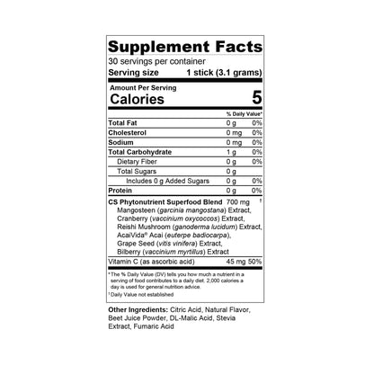 CS XanSense Immune System & Anti-oxidant Supplement- Mangosteen, Xanthones, & Vitamin C- Sugar Free Energy Drink Rich in Vitamins Common Sense Wellness WorldwideBuy Supplements Australia