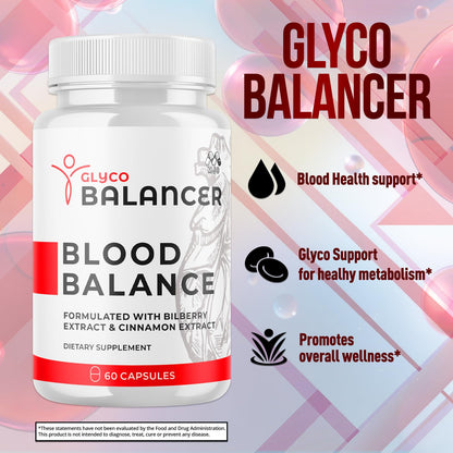 Glyco Balancer Capsules, Official GlycoBalancer Health Support Pills With All Natural Ingredients, Glyco Balancer Advanced Health & Wellness Support with Premium Vitamins for Women & Men (60 Capsules) MJOBuy Supplements Australia