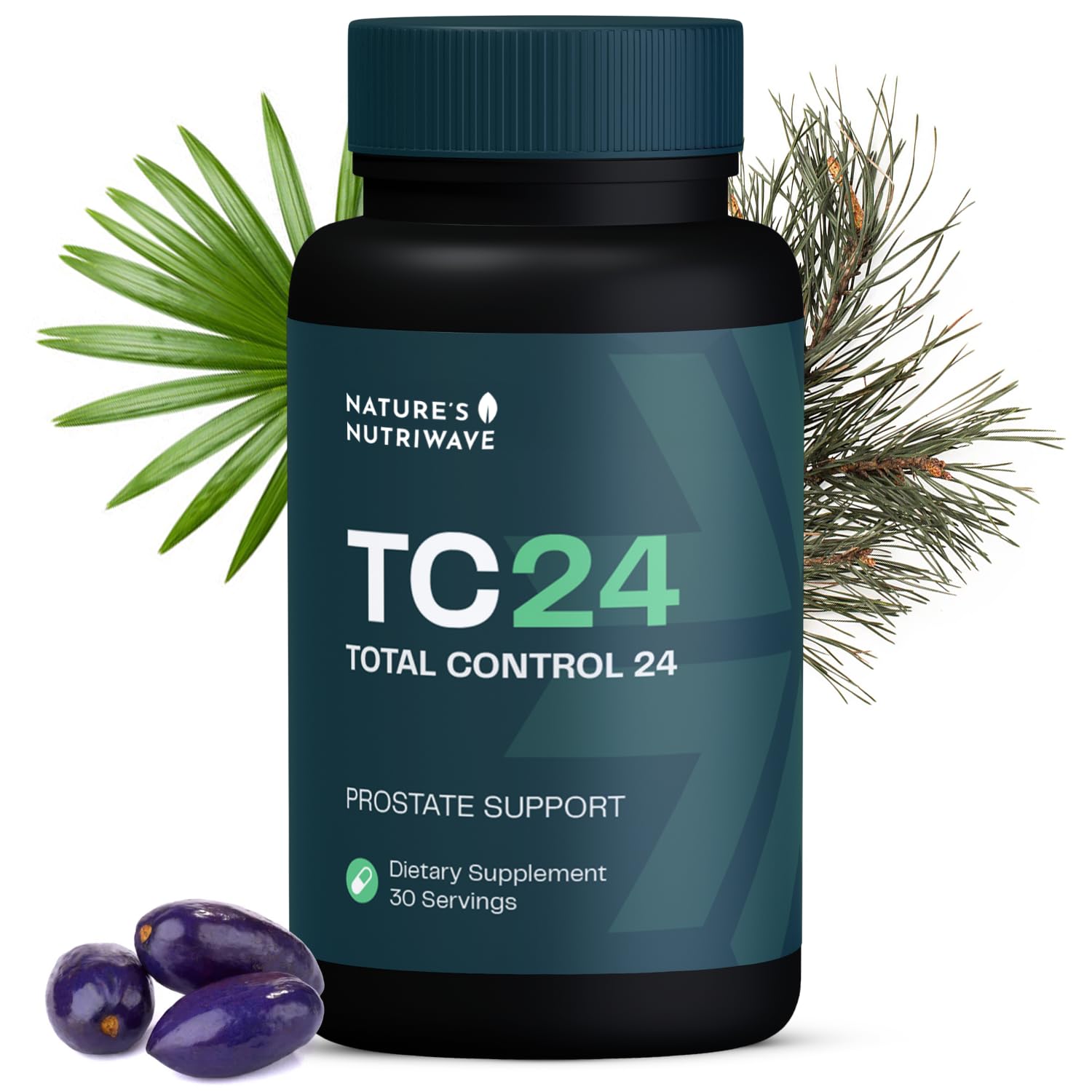 TC24 - Natural Supplement with Myrciaria Jaboticab, Lipophytol, Pygeum Africanum Extract & Boron | Non-GMO, Stimulant-Free, Easy-to-Take | Made in USA, GMP-Certified | 60 Capsules, 1 Month Supply Nature’s NutriWaveBuy Supplements Australia