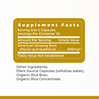 Premier Research Labs American Ginseng Supplement - American Ginseng Capsules, Herbal Ginseng Root Pills, North American Ginseng Herb Extract, Calming Energy Supplement - 60 Plant-Based Capsules Premier Research LabsBuy Supplements Australia