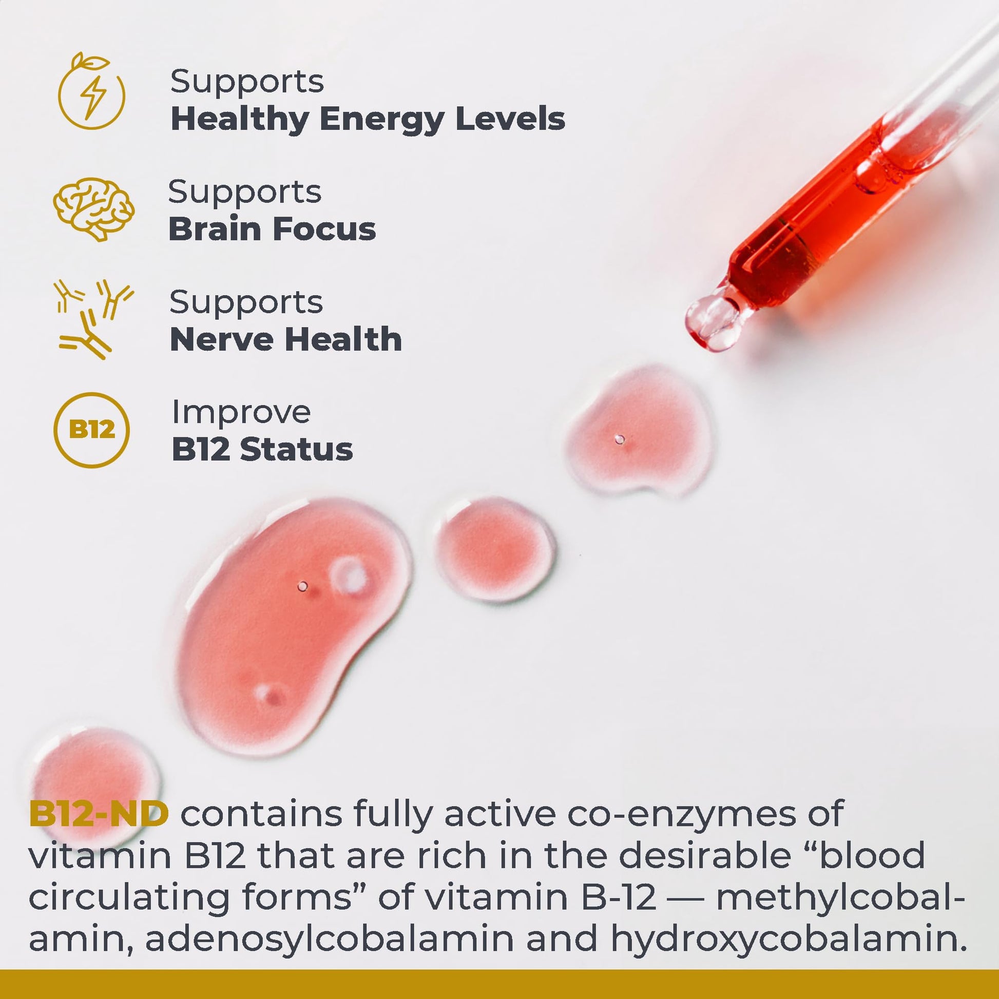 Premier Research Labs B12-ND - Vitamin B12 Liquid, B12 Vitamins, B12 Drops, B-12 Tincture with Methylcobalamin, Adenosylocobalamin, Hydroxcobalamin, 1000 mcg B12 Per Serving - 2 Fl Oz Premier Research LabsBuy Supplements Australia