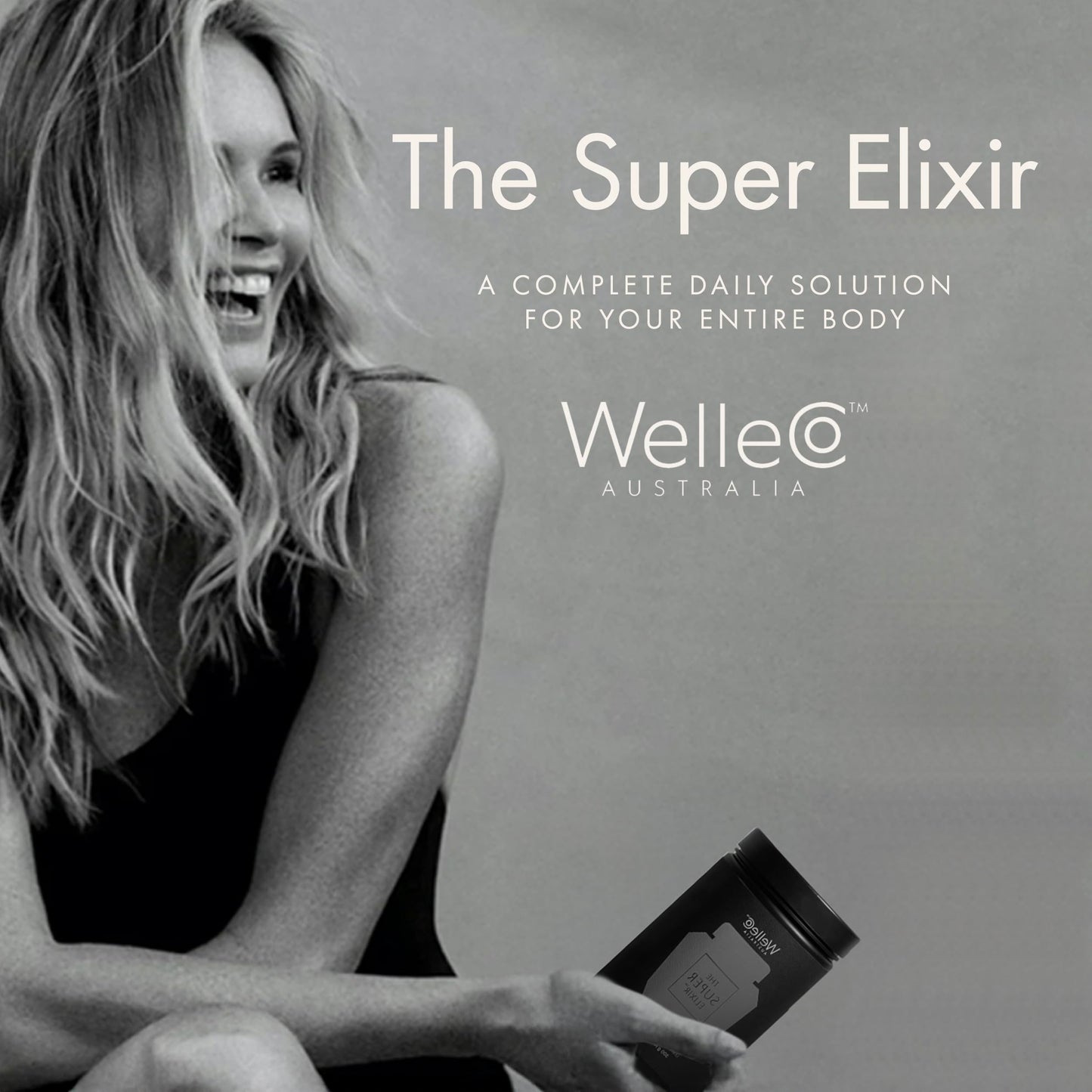 WelleCo The Super Elixir Daily Greens Powder, Probiotic Drink Mix with Whole Foods, Gluten Free, Vegan Gut Health Powder, Energy, Immunity, Healthy Skin, Hair & Nails (Jar, Blood Orange) WelleCoBuy Supplements Australia
