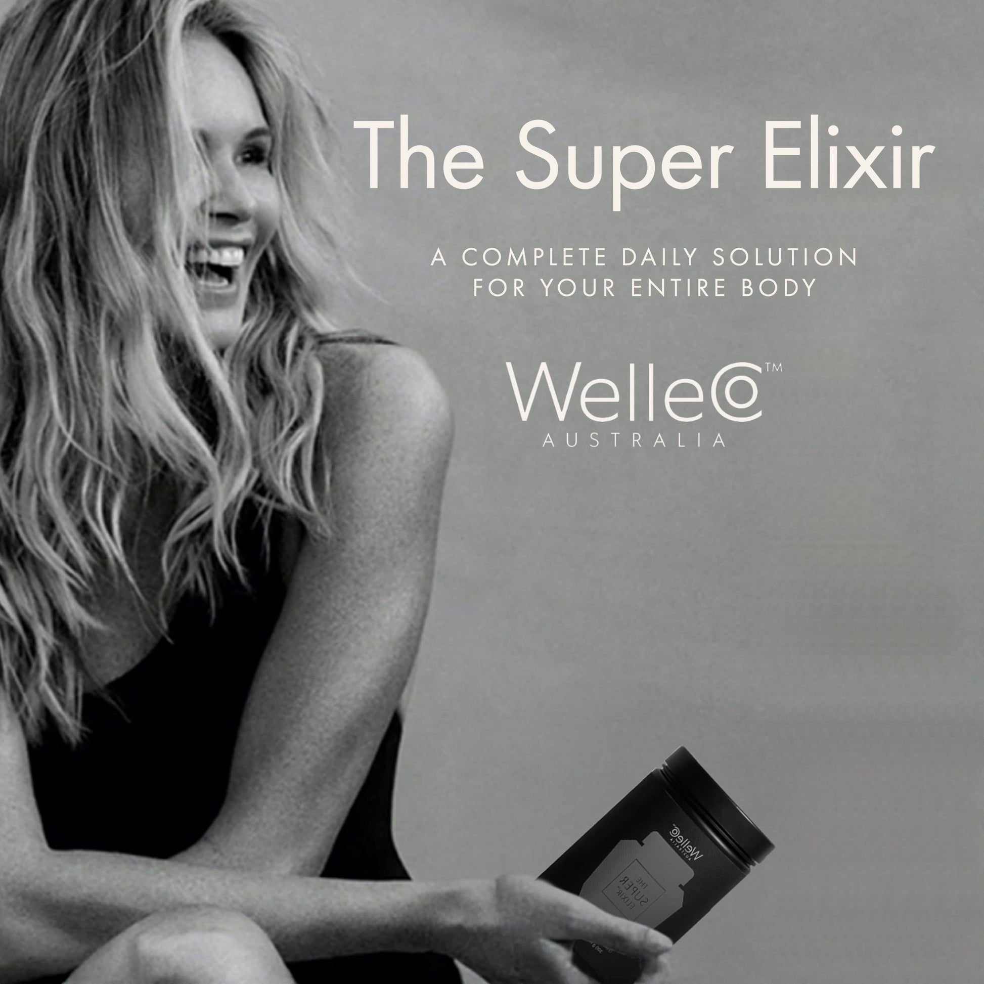 WelleCo The Super Elixir Daily Greens Powder, Probiotic Drink Mix with Whole Foods, Gluten Free, Vegan Gut Health Powder, Energy, Immunity, Healthy Skin, Hair & Nails (300g, Mixed Berry) WelleCoBuy Supplements Australia