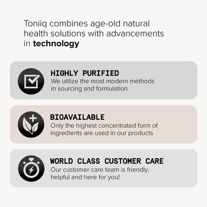 Toniiq Ultra High Purity Resveratrol Capsules - 98% Trans-Resveratrol - Highly Purified and Bioavailable - 180 Caps Reservatrol Supplement