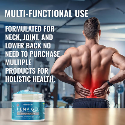 WELLUTION Cryotherapy Hemp Gel – Gentle Cooling Sensation with Menthol & Arnica – Non-Greasy, Quick-Absorbing Formula – Lightweight Gel for Comfort & Refreshing Feel – 4oz WELLUTIONBuy Supplements Australia