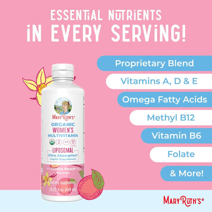 MaryRuth Organics USDA Organic Multivitamin for Women, Sugar Free Womens Multivitamin, Liquid Vitamins for Women MaryRuth OrganicsBuy Supplements Australia