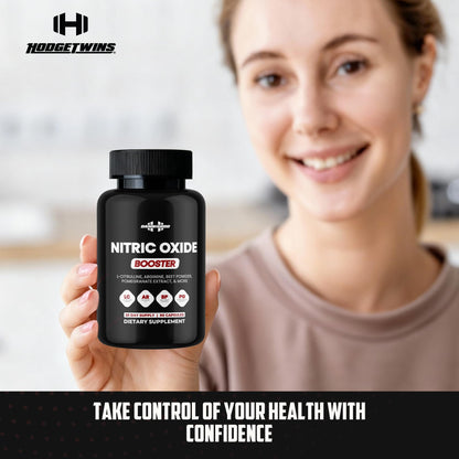 DAMN GOOD The Hodge Twins Nitric Oxide Booster – Beet Root Nitric Oxide & Arginine Citrulline Supplement, Pomegranate Blend for Workout Drive, Endurance Support & Pump Power - 90 Capsules DAMN GOODBuy Supplements Australia