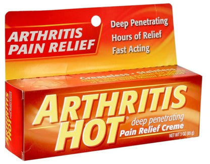 Arthritis Hot Pain Relief Creme 3 oz (Pack of 4) Arthritis HotBuy Supplements Australia