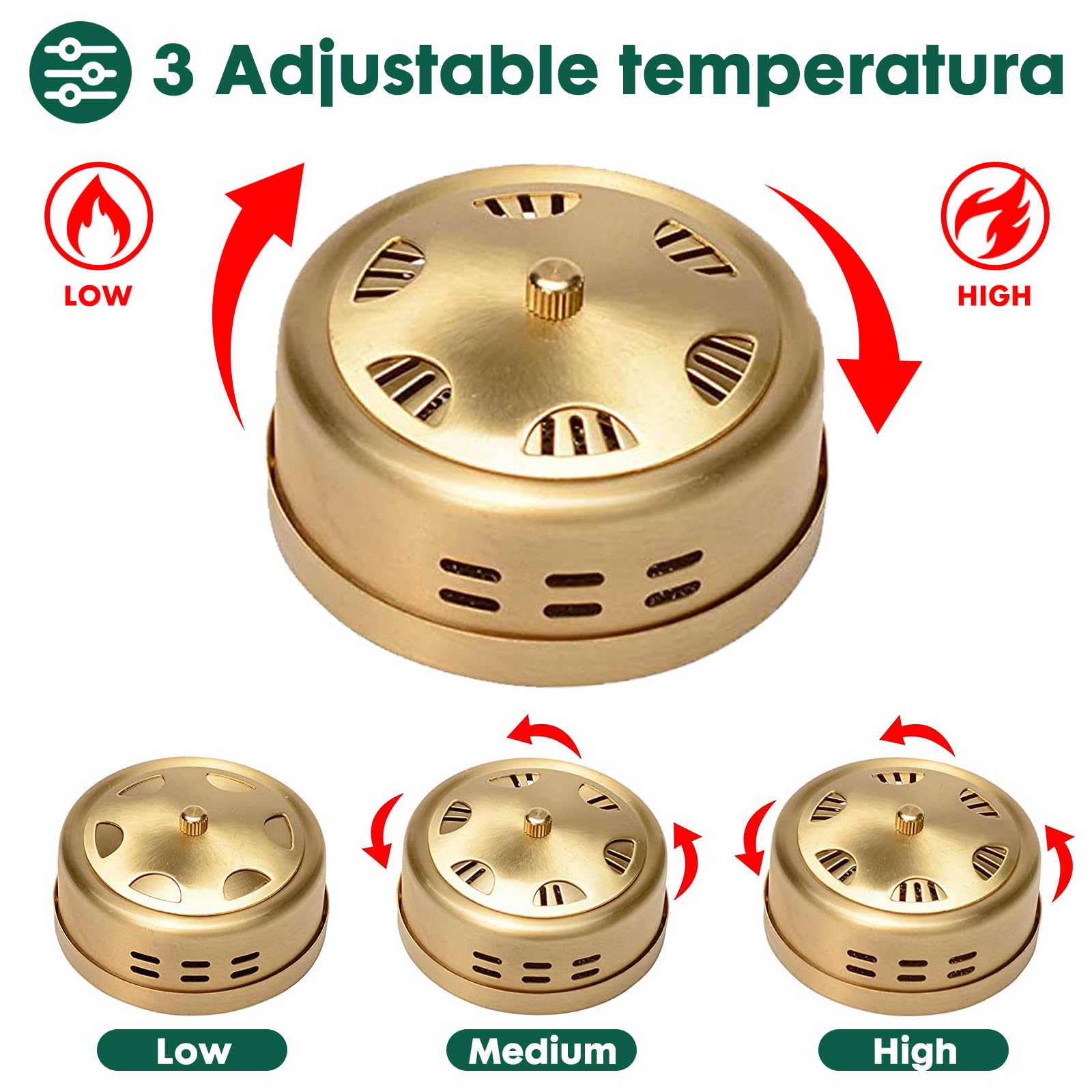 Smokeless Copper Moxa Box, Set of 3 Purifier Copper Tank Moxibustion Treatment Tool Portable BareloveBuy Supplements Australia