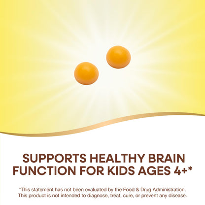 Nature's Way Kids Brain Supplement Gummies, Supports Healthy Brain Function*, Lemonade Flavored, 60 Gummies Nature's WayBuy Supplements Australia