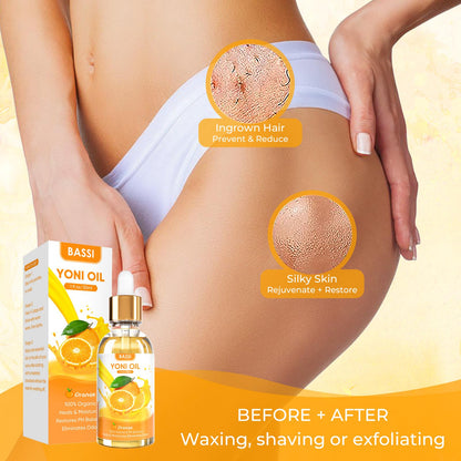 BASSI 2PCS Yoni Oil Organic Feminine Oil Vaginal Moisturizer - Ph Balance for Women - Feminine Deodorant BASSIBuy Supplements Australia