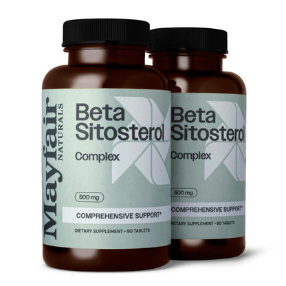 Mayfair Naturals Beta Sitosterol Complex (2 Pack), 500mg, Plant Sourced, 90 Tablets Each (180 Total), Comprehensive Support Supplement Mayfair NaturalsBuy Supplements Australia