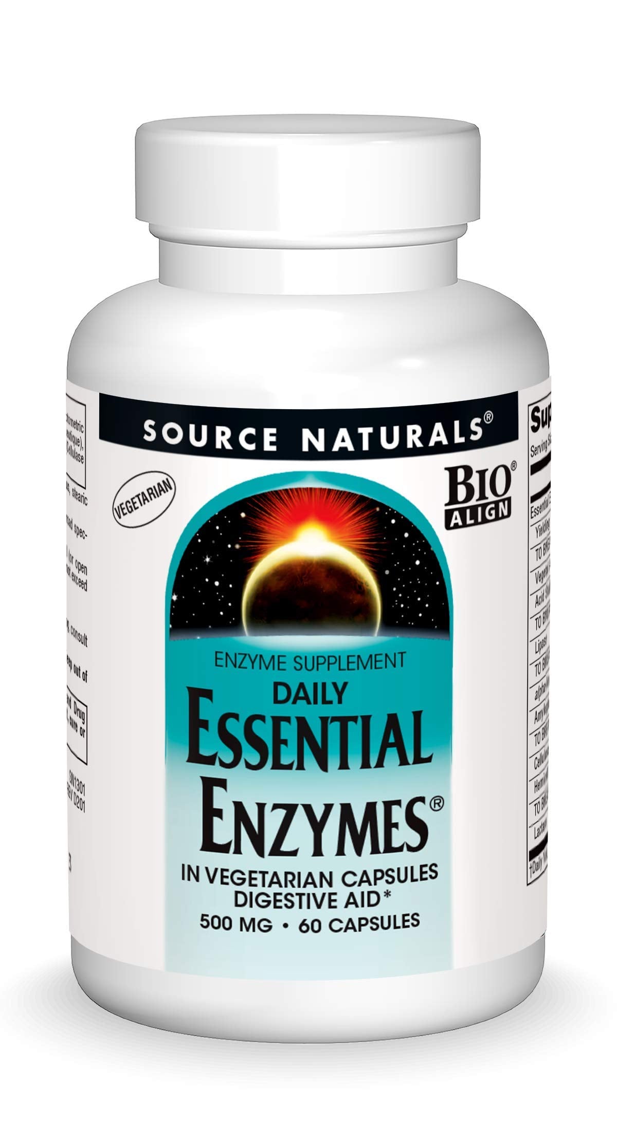 Source Naturals Essential Enzymes 500mg Bio-Aligned Multiple Enzyme Source NaturalsBuy Supplements Australia