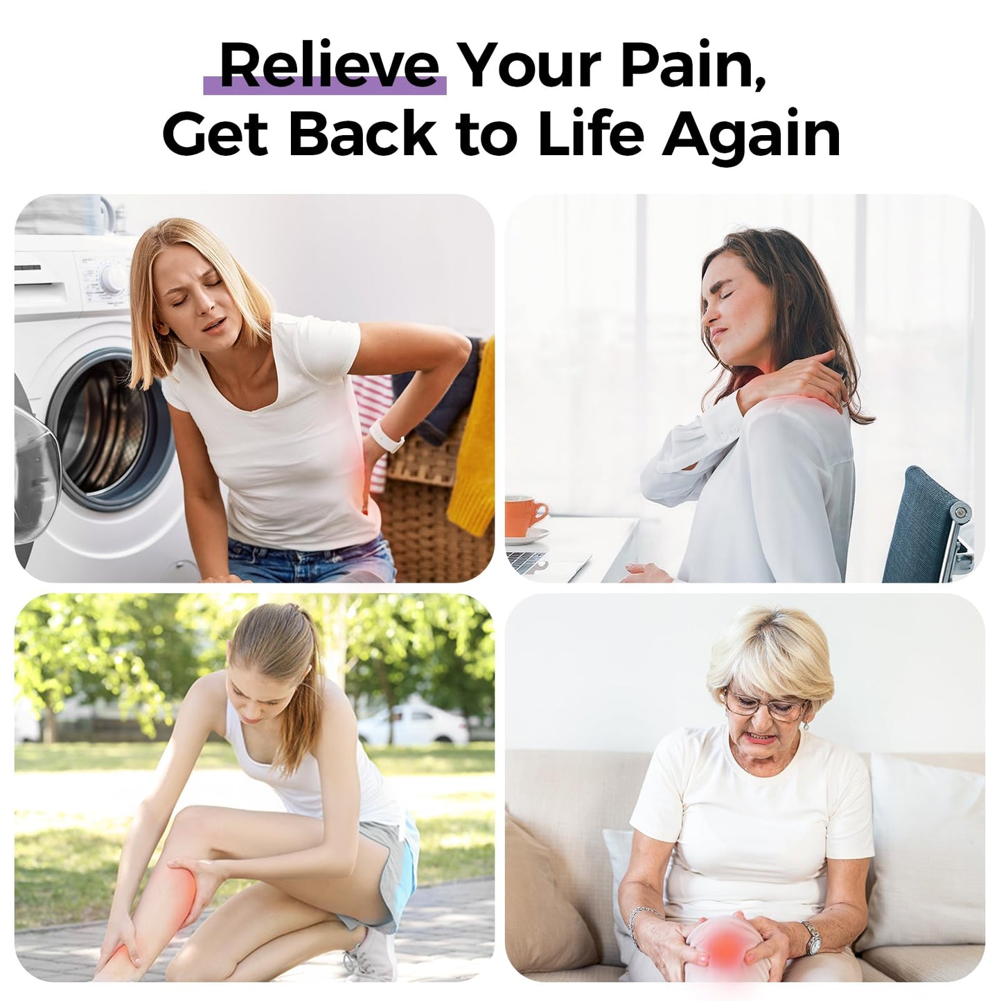 AUVON Max Strength Lidocaine Pain Relief Roll-On with Lavender Essential Oil, No Mess Applicator, Quick Absorbing to Numb & Soothe Pain Relief for Knees, Shoulders, 2.5 Oz, 2 Packs AUVONBuy Supplements Australia