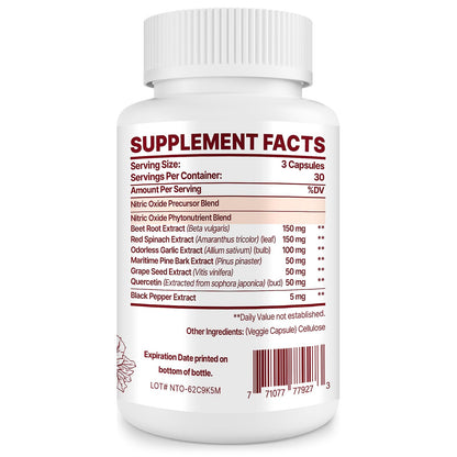 Zdoroviye Nitric Oxide Supplement for Men, 90 Capsules (2 Pack) ZdoroviyeBuy Supplements Australia