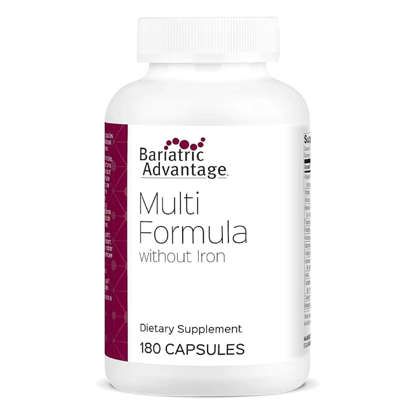 Bariatric Advantage Multi Formula without Iron, High Potency Daily Multivitamin for Bariatric Surgery Patients Bariatric Advantage