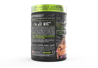 Larry Wheels' Pre Workout - Energy Drink Powder - Pre Workout Powder for Men & Women - Energy Supplement with Electrolytes, Vitamin & Caffeine - Pre workout Energy Drink, Sour Candy - 20 Servings
