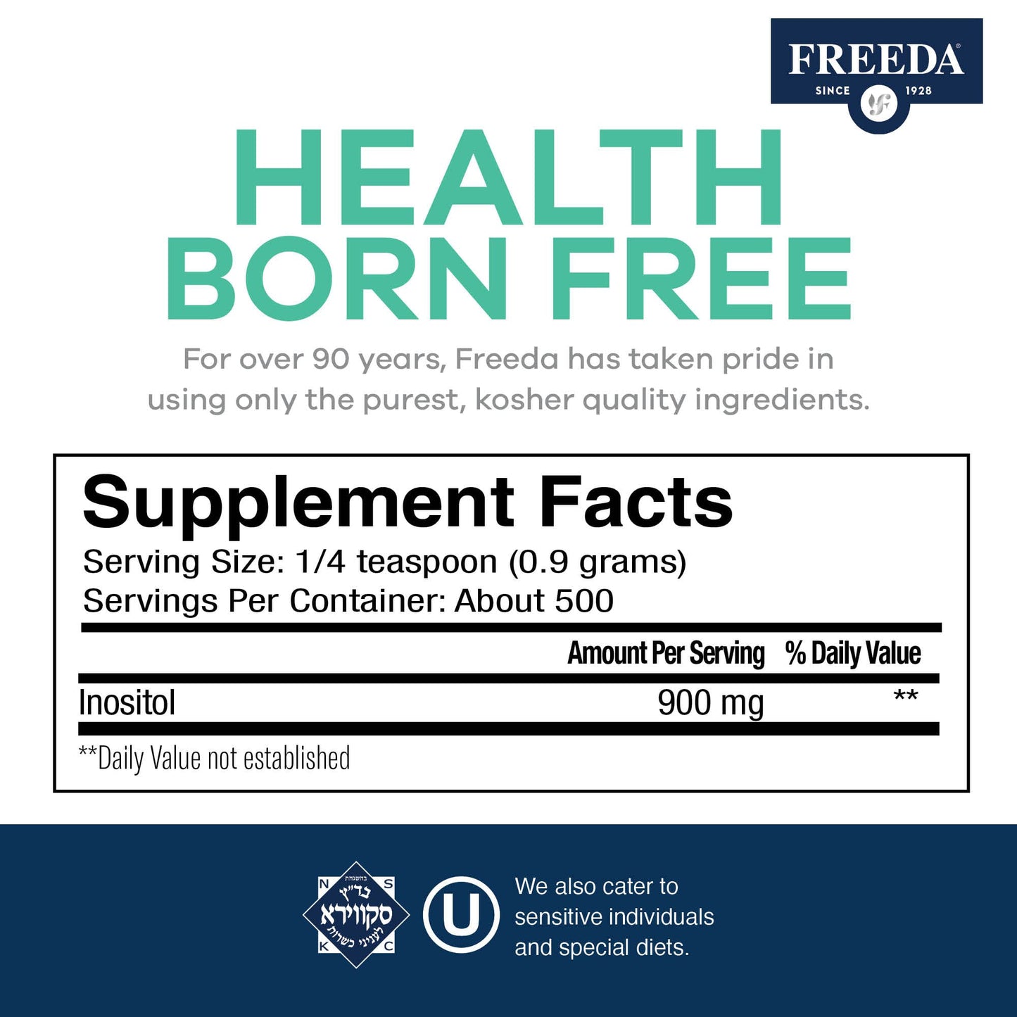 FREEDA Inositol Powder from Myo-Inositol - Hormone Balance for Women - PCOS Supple FREEDABuy Supplements Australia