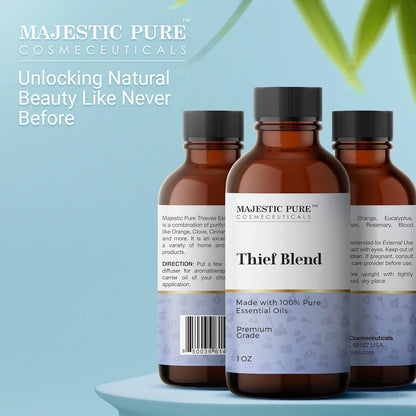 Majestic Pure Thieves Essential Oil Blend | 100% Pure Premium Oil for Uplifting Mood, DIY Products MAJESTIC PUREBuy Supplements Australia