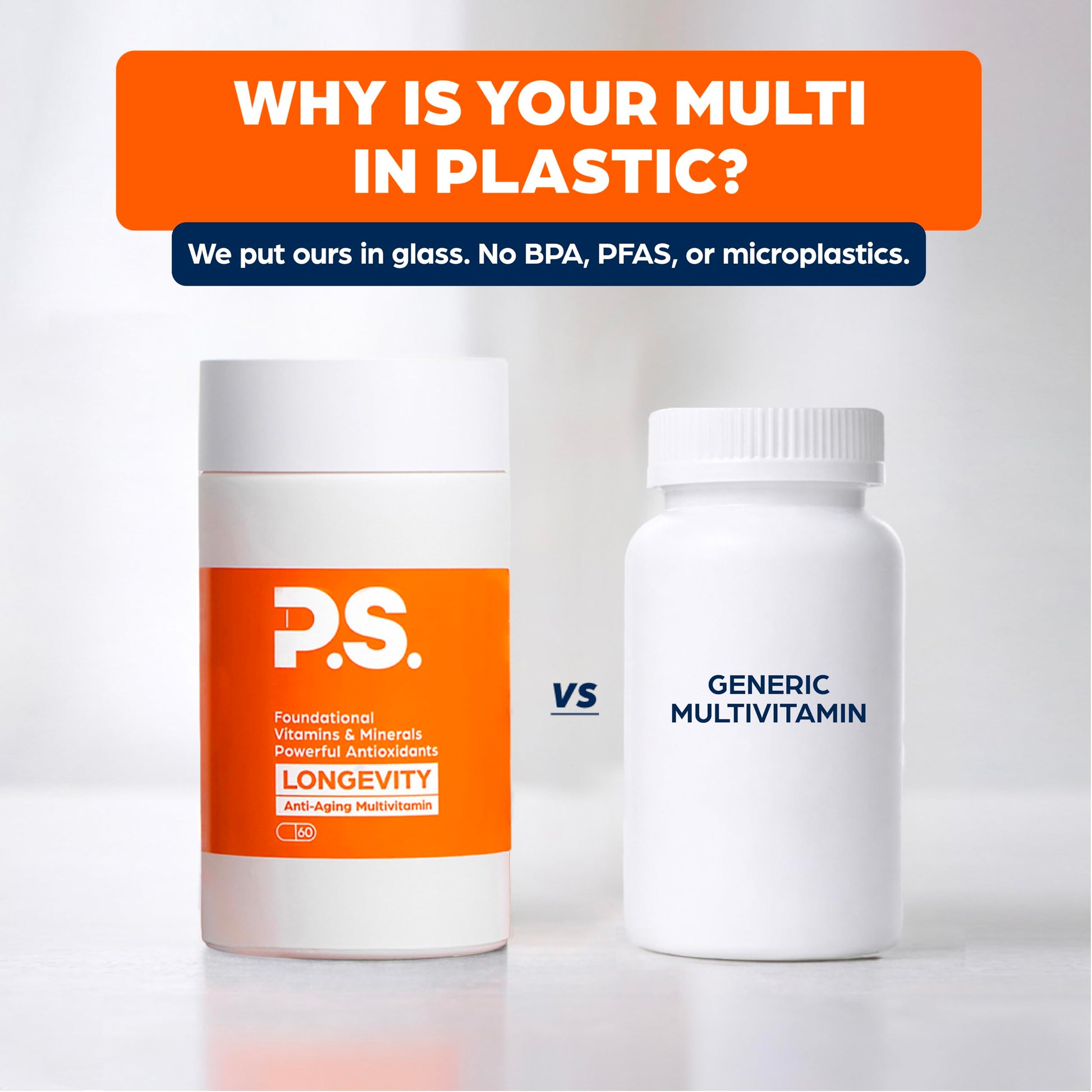 PS Longevity Supplement – Anti-Aging Multivitamin for Men & Women – Premium Methylated B Vitamins, CoQ10, NR, Urolithin A & Natural Antioxidants – Cellular Health, Energy & Memory – 2 Month Supply PSBuy Supplements Australia